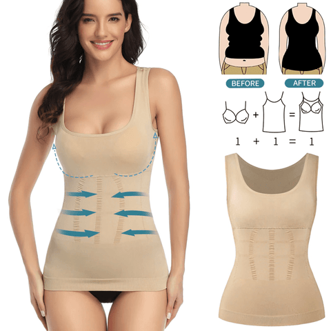 CurvyPower | Be You ! Seamless Firm Control Compression Shapewear Camisole