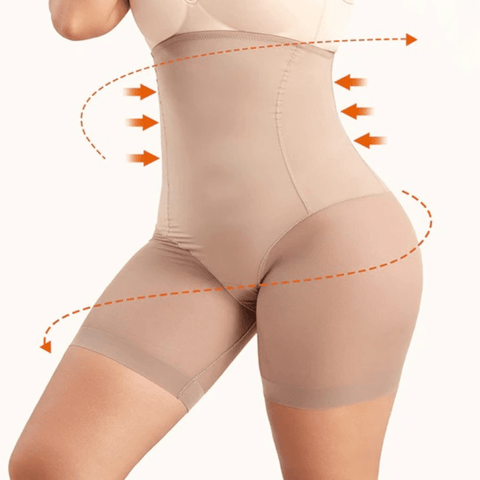 CurvyPower | Be You ! Seamless High Waisted Mesh Shapewear short