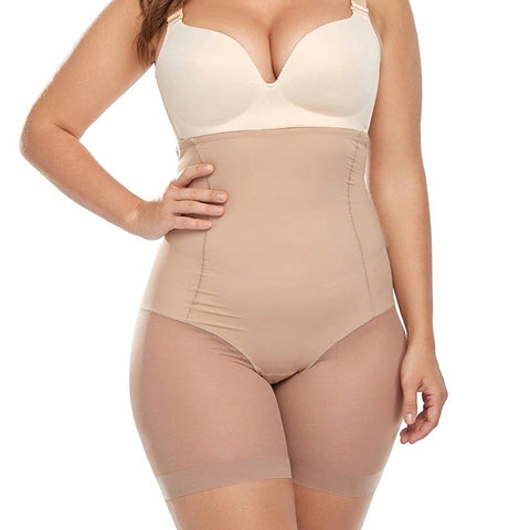 CurvyPower | Be You ! Seamless High Waisted Mesh Shapewear short