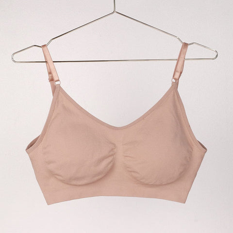 CurvyPower | UK Shapewear Beige / Bra Underwear / S Seamless Bra and Highwaist and Hip Lifting Short Underpants