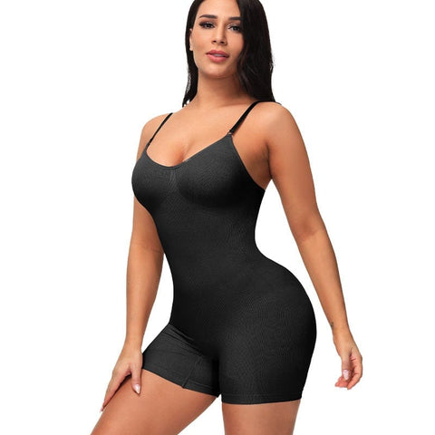CurvyPower | Be You ! Shapewear Black / S Seamless Women Full Body Shapewear Bodysuit Short