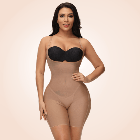 CurvyPower | Be You ! Shapewear Low Back Sheer Sculpting BodySuit Invisible Shapewear