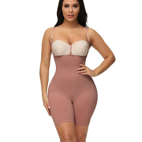 CurvyPower | Be You ! Shapewear Pink / S Plus Size Faja Underbust Shaping Bodysuit For Women