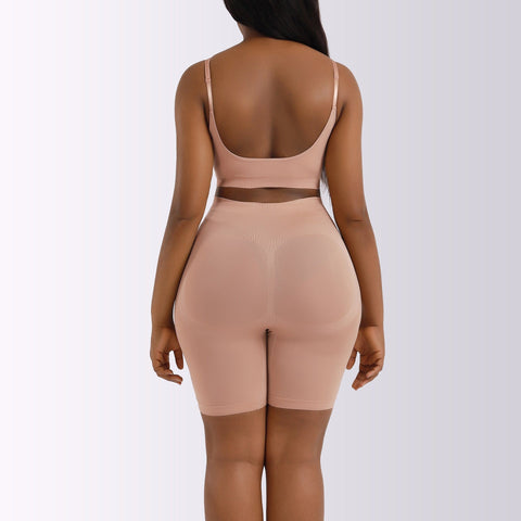 CurvyPower | UK Shapewear Seamless Bra and Highwaist and Hip Lifting Short Underpants