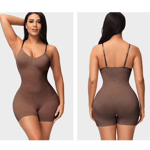 CurvyPower | Be You ! Shapewear Seamless Women Full Body Shapewear Bodysuit Short