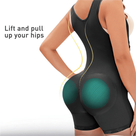 CurvyPower | Be You ! Shapewear Women Open Bust Bodysuit Shaper With Adjustable Hooks