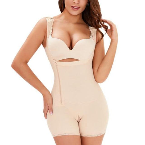 CurvyPower | Be You ! Shapewear Women Open Bust Bodysuit Shaper With Adjustable Hooks