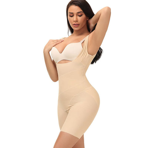 CurvyPower | Be You ! Shapewear Women Open Bust Cross Waist Bodysuit Shaper Shortsshaping bodysuit, bodysuit shaper, body shaper for women, faja, shape wear for women, plus size shape wear,