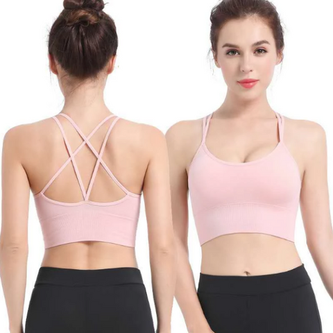 High, Support, Criss-Cross, Criss cross, Sports, Strappy, Bra,