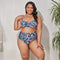 CurvyPower | UK Swimwear Floral / L Women's Plus Size Bikini Two Piece Swimsuit