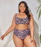 CurvyPower | UK Swimwear Leopard / L Women's Plus Size Bikini Two Piece Swimsuit