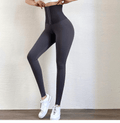 CurvyPower | Be You ! Trousers & Jeans S / Gray Women High-Waist Sport Tummy Control Leggings