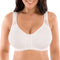 CurvyPower | Be You ! White / S Sports Non Wired High Impact Supportive Bra