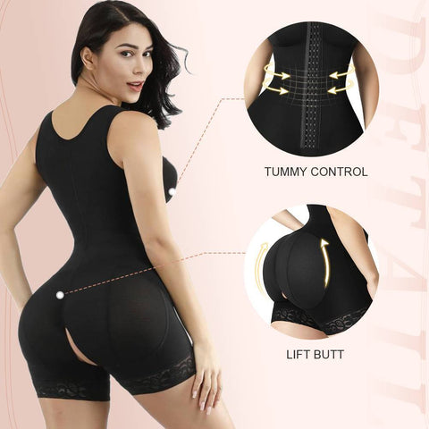 CurvyPower | Be You ! Women Fajas Push Up Bodysuit Slimming Shapewear Short