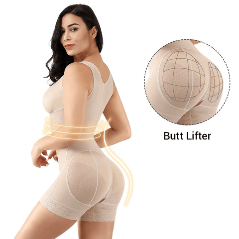 CurvyPower | Be You ! Women Fajas Push Up Bodysuit Slimming Shapewear Short