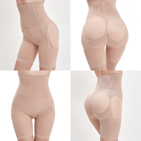 CurvyPower | Be You ! Women Seamless High Waisted Hips & Butt Enhancing Mesh Shaper short