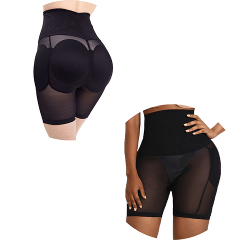 CurvyPower | Be You ! Women Seamless High Waisted Hips & Butt Enhancing Mesh Shaper short