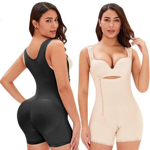 CurvyPower | Be You ! Women Underbust Slimming Shapewear Short Faja With Side Zipper